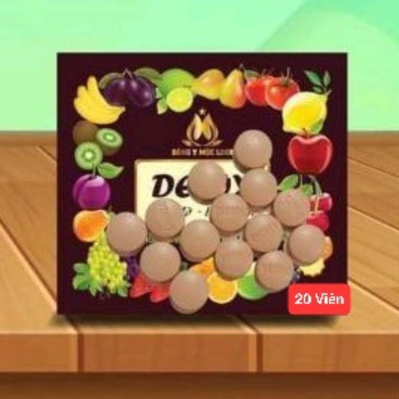 20 viên Detox không hộp Đông Y Mộc Linh X3 chính hãng ( Túi lẻ 20 viên)