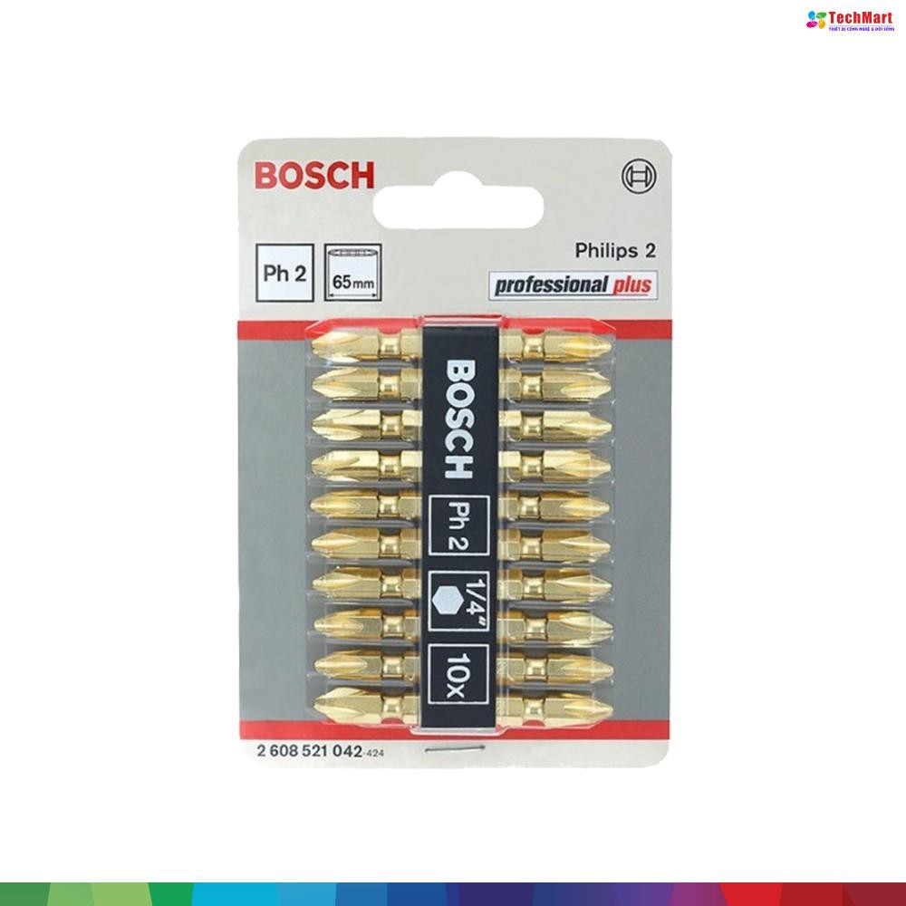 Đầu vặn vít ngắn Bosch (PH2-65mm)