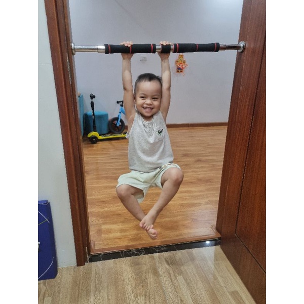 Thanh tập xà đơn treo tường gắn cửa nhiều cỡ từ 62-150cm kích thước có thể tùy chỉnh phù hợp tập gym tại nhà tăng cơ bắp