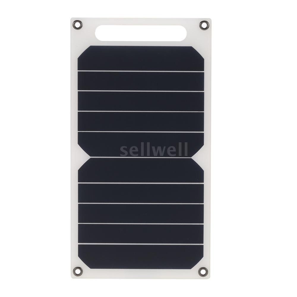 Solar Charger 10W Portable Ultra Thin Monocrystalline Silicon Solar Panel 5V USB Ports for iPhone 6s/6/Plus iPad Galaxy
