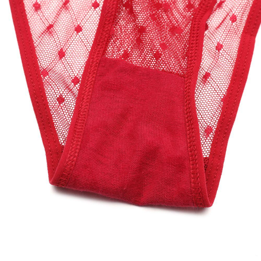 Quần lót lưới ren mềm trong suốt nhìn xuyên qua co giãn lưng thấp quyến rũ cho hẹn hò