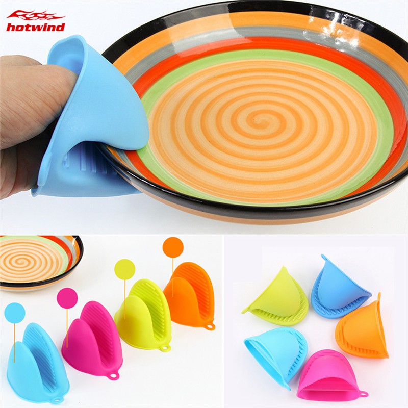Đôi bao tay silicone cách nhiệt dùng nhấc nồi nhà bếp chống bỏng