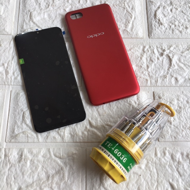 Combo Bộ Vỏ + Màn Hình Oppo A1K Zin Hàng Cao Cấp Tặng Kèm Bộ Vít