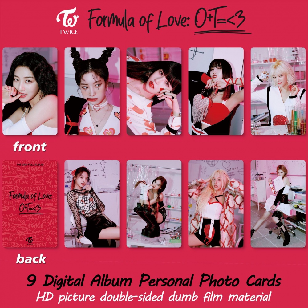 Bộ 8 Thẻ Hình Nhóm Nhạc Kpop Twice Độc Đáo