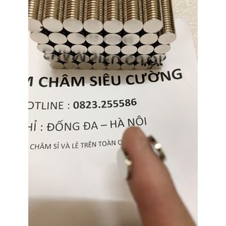 hộp nam châm tròn kích thước 9x2mm loại nam châm đất hiếm