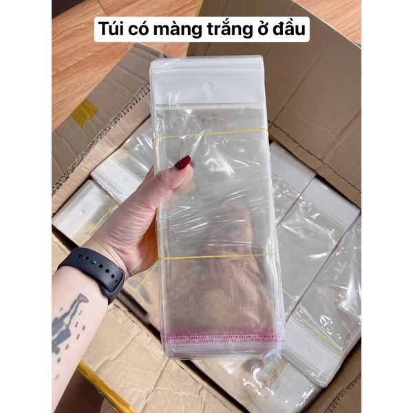 Túi bọc ngọc , đầu trắng trong vắt CÓ MIỆNG DÍNH