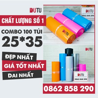 [GIÁ SỈ] 100 Túi Đóng Hàng Quần Áo Siêu Nhanh, Siêu Tiết Kiệm Size 25x35 Sẵn Hàng