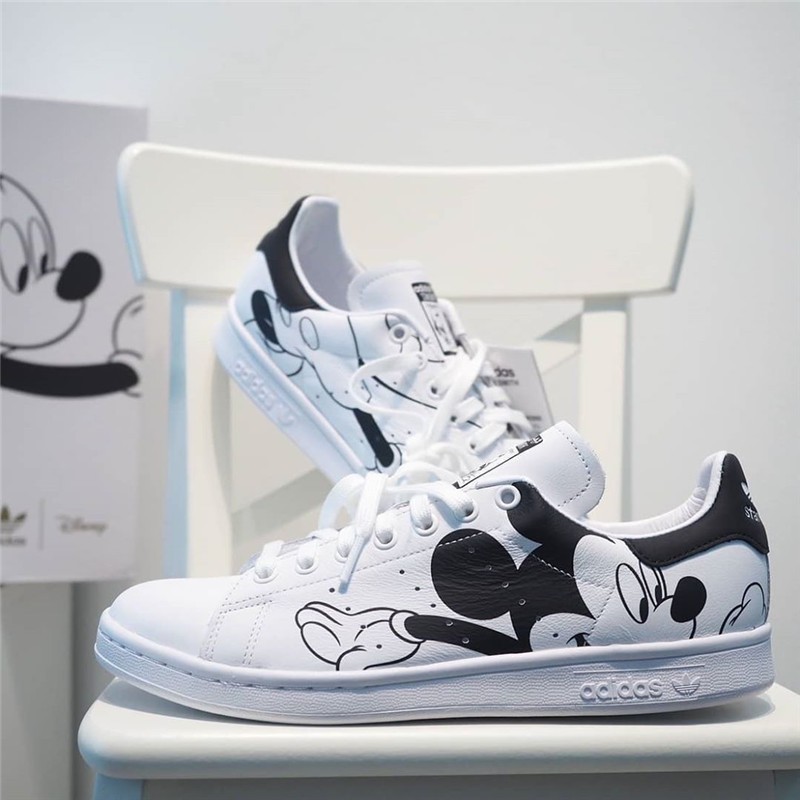 Giày Thể Thao Thiết Kế In Hình Chuột Mickey Thời Trang
