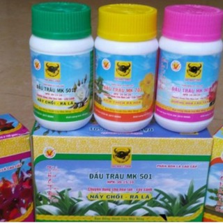 Bộ ba phân bón lá đầu trâu 501,701,901 chuyên cho hoa và cây cảnh- lọ 100 gam