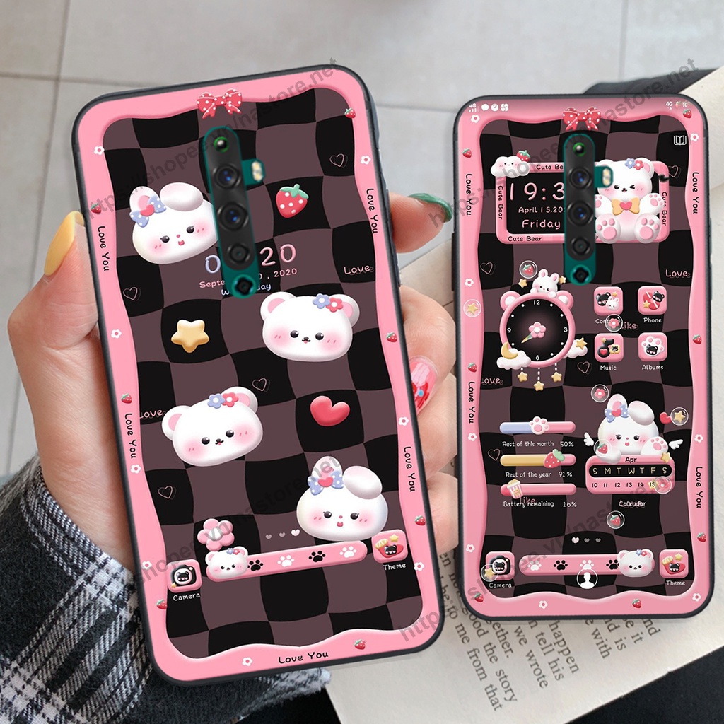 Ốp lưng Oppo Reno / Reno 2 / Reno 2Z / Reno 2f / Reno2 F gấu, đồng hồ dễ thương cute giá rẻ