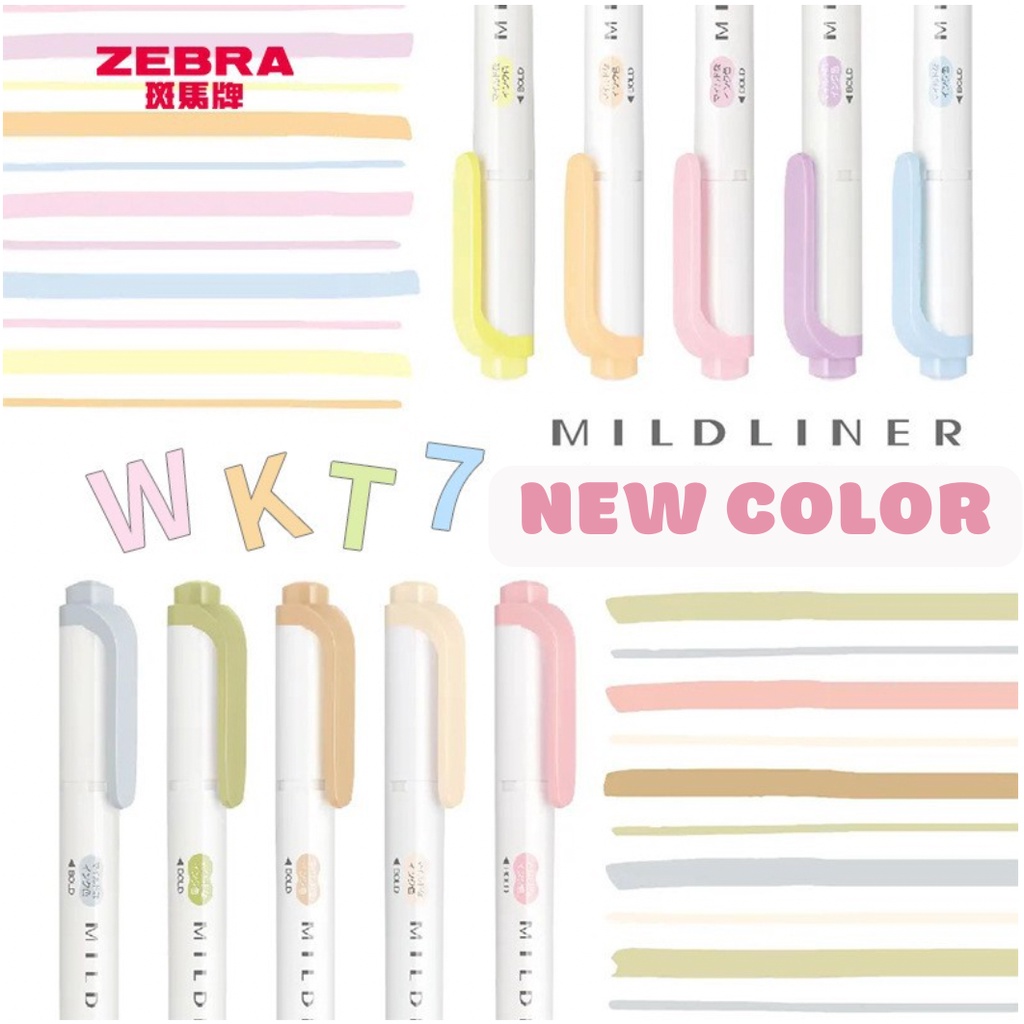 Bút highlight Zebra MILDLINER 2 đầu (WKT7)