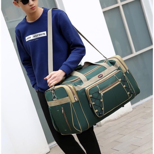 Túi du lịch cỡ lớn nam nữ đa năng nhiều ngăn đựng đồ cá nhân đi du lịch đi chơi thời trang HEIOU