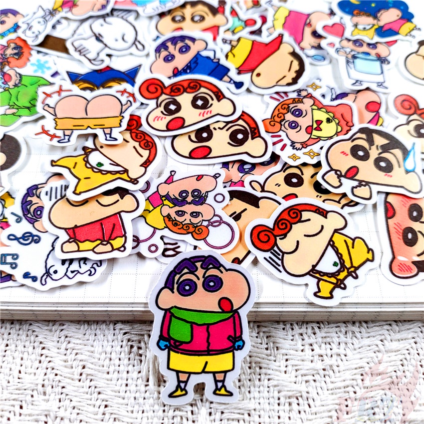 ★★★ Sticker Dán Trang Trí Nhật Ký Hình Cậu Bé Bút Chì Shin-chan Q-11 ★★★ Bộ 50 Miếng Dán Trang Trí Album Thời Trang DIY Kích Thước 2~3cm