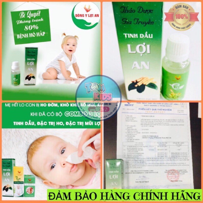 Tinh Dầu Lợi An Bôi Ho Đờm , Sổ Mũi Cho Bé Lọ 20Ml ( Date 2024)