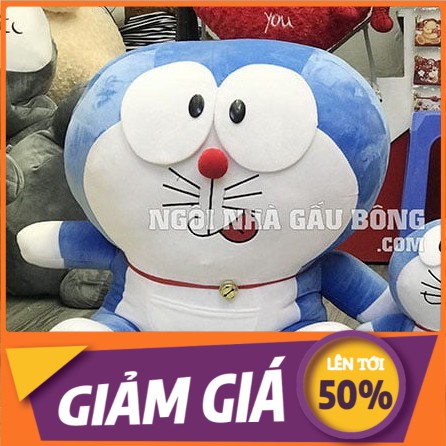 Gấu Bông Doremon Ôm Dễ Thương chất nhung mềm mại cho bé, kích thước 80cm và 1m