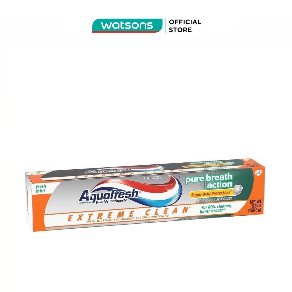 Kem Đánh Răng Aquafesh Thơm Mát Aquafresh Triple Protection Fluoride Mint Blast 158.7g