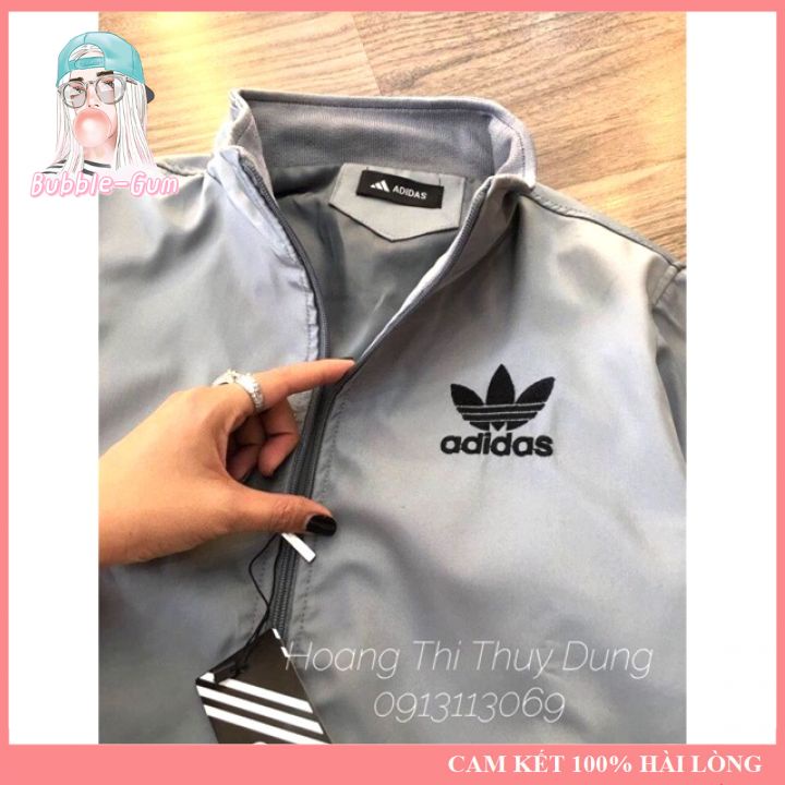 Áo Khoác Dù Adidas Chống Gió, Chống Nắng, Mang Lại Cảm Giác Thoải Mái Bubble Gum