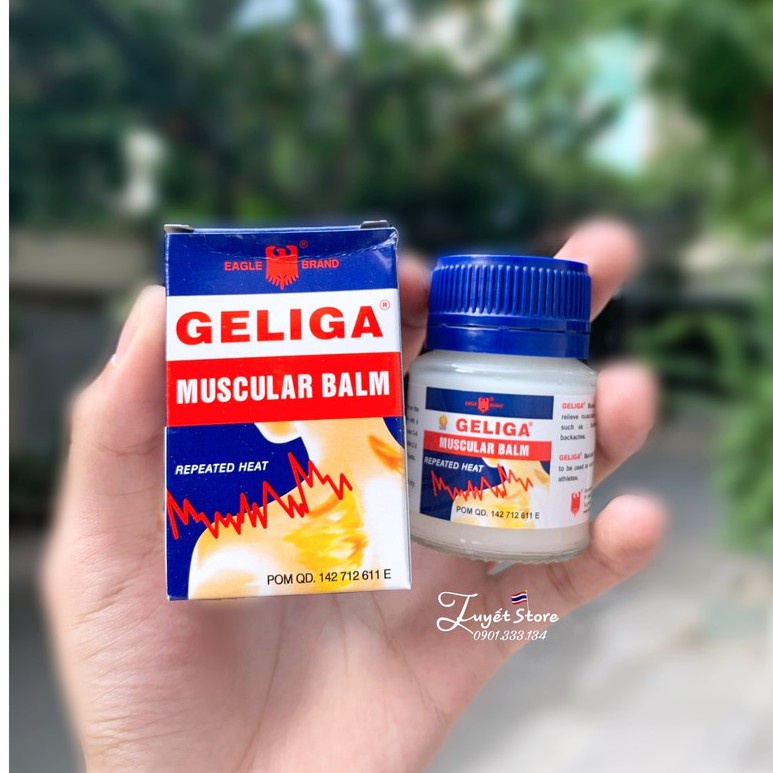 [Combo 12 chai]Dầu cù là lửa GELIGA MUSCULAR BALM (40gr)