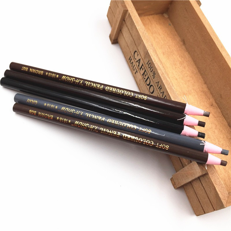 1818 line drawing eyebrow pencil light coffee color dark coffee color black coffee Gray cut-free eyebrow pencil 2 yuan s