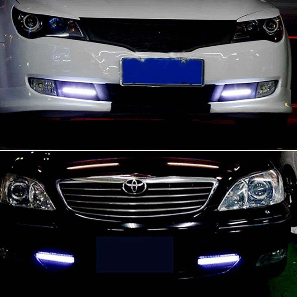 1 đèn LED ban ngày chống sương mù chip COB DRL cho xe hơi