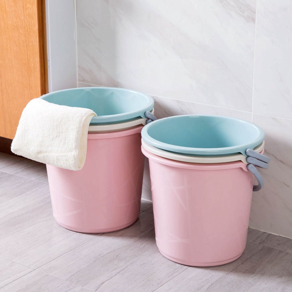 Xô Đựng Đồ Dung Tích Lớn 14 / 16L Có Tay Cầm Chống Trượt Tiện Dụng