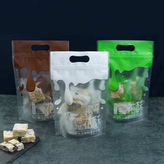 (Set 10 túi) Túi Zip đựng bánh kẹo snow cake