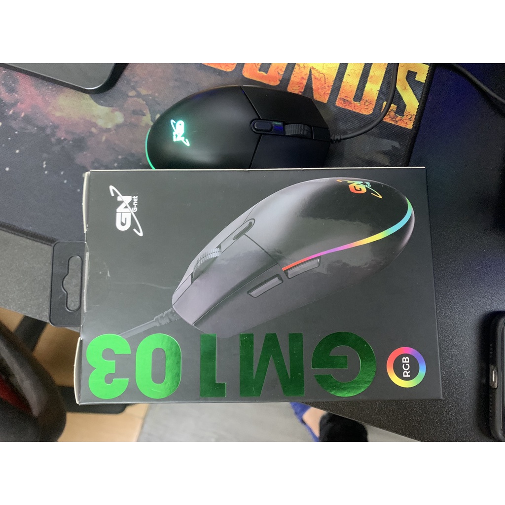 Chuột gaming g-net gm103 chính hãng rgb có led-bảo hành 1 năm đổi mới