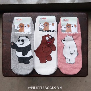Vớ/Tất ngắn 3 chú gấu Hàn Quốc cực cute