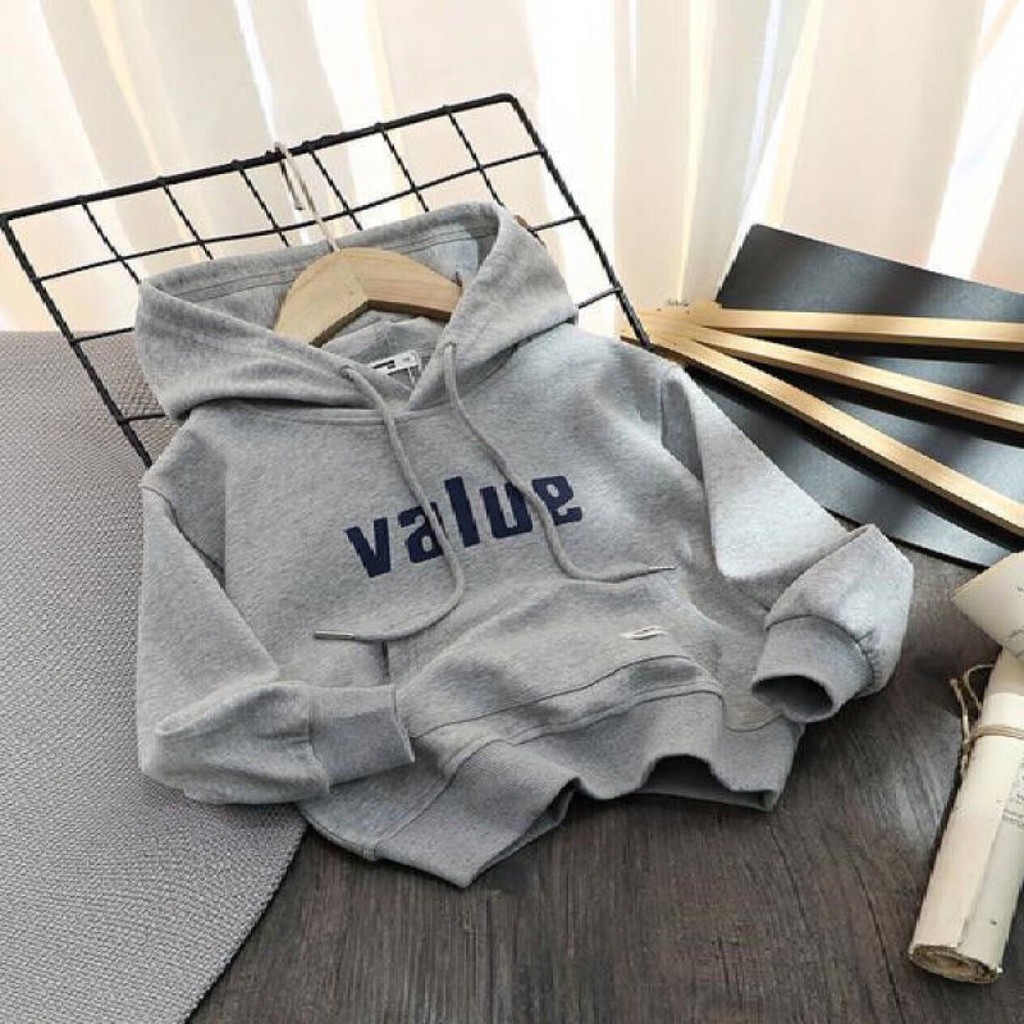 MCBB - 23-47Kg Vải Dày Áo Hoodie Bé Trai Bé Gái Ba Mẹ Áo Thun Tay Dài Có Mũ Trùm Đầu Dây Rút Cotton Unisex Nam Nữ Trẻ Em