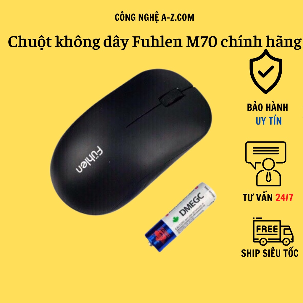 Chuột máy tính không dây Fuhlen M70, Wireless Fuhlen M70 chính hãng 100%