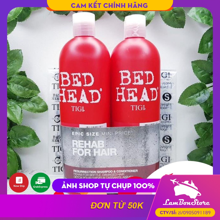 CẶP DẦU GỘI, XẢ TIGI BEDHEAD ĐỎ 750ml - CAM KẾT CHÍNH HÃNG (Date mới nhất)