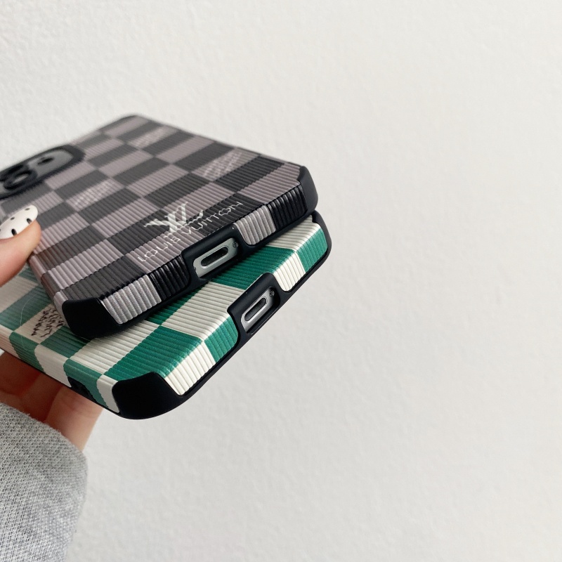 Ốp điện thoại họa tiết caro thích hợp cho iPhone 13 12 11 Pro Max Mini XS XR X 8 7 6 6S Plus + SE 2020