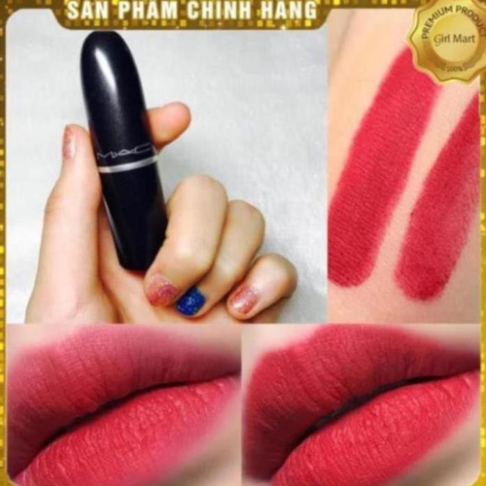 Son Mac Ruby Woo 707 màu đỏ cổ điển siêu sang chảnh