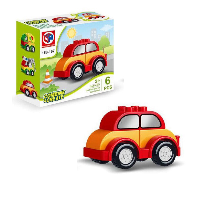 Đồ chơi lắp ghép ô tô 6 mảnh