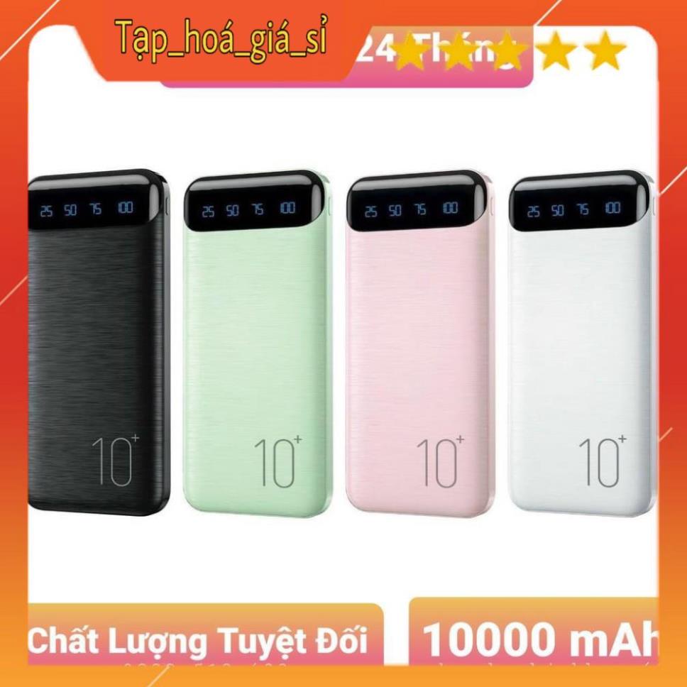 Trợ Ship sạc dự phòng 10000 mAh pin sạc dự phòng Wk -161, sạc 2 thiết bị cùng lúc, sạc nhanh 2.1A