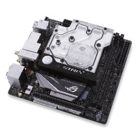 Linh kiện tản nhiệt nước - MONO BLOCK CPU EK-FB ASUS Z270I/Z370I Strix RGB Monoblock - Nickel