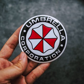 Sticker hình dán metal Umbrella - Round