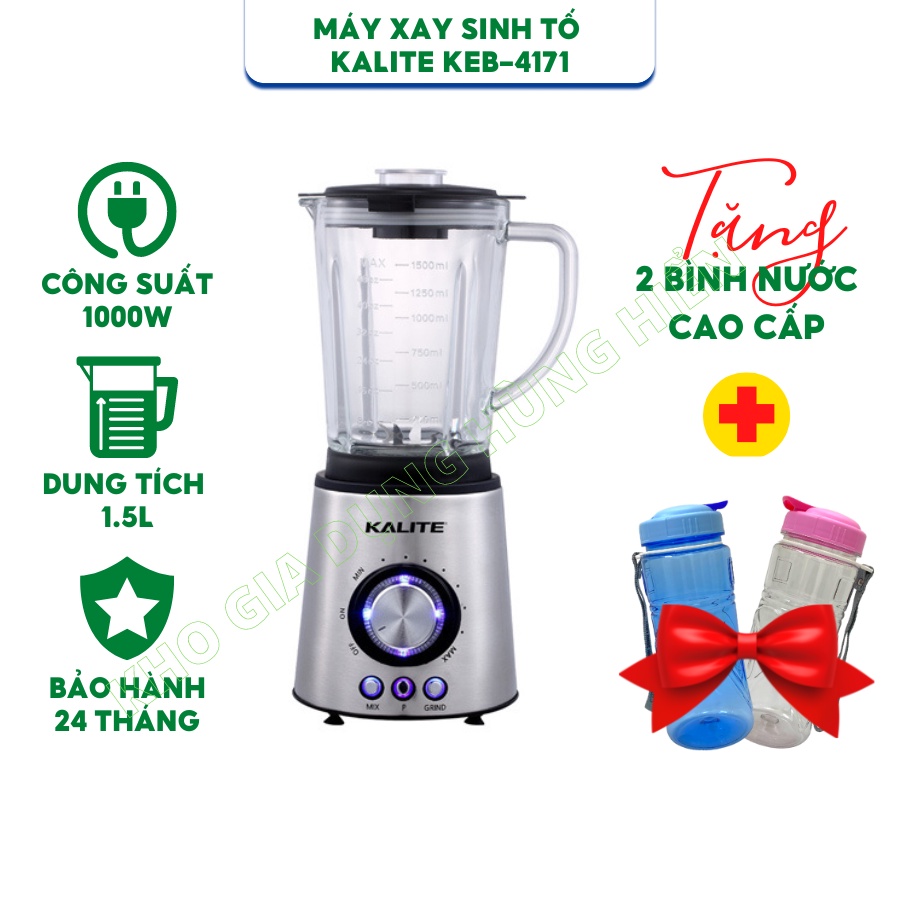 (Mã CHUT002 giảm 8%) Máy xay sinh tố Kalite KEB4171 Hàng chính hãng
