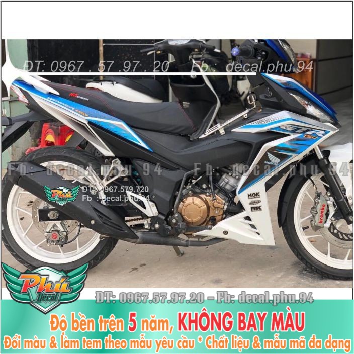 Tem rời Winner GTR Xanh Trắng đen (B) -1