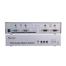 Bộ chia VGA+ Audio 4 in 1 out Dtech DT 7027