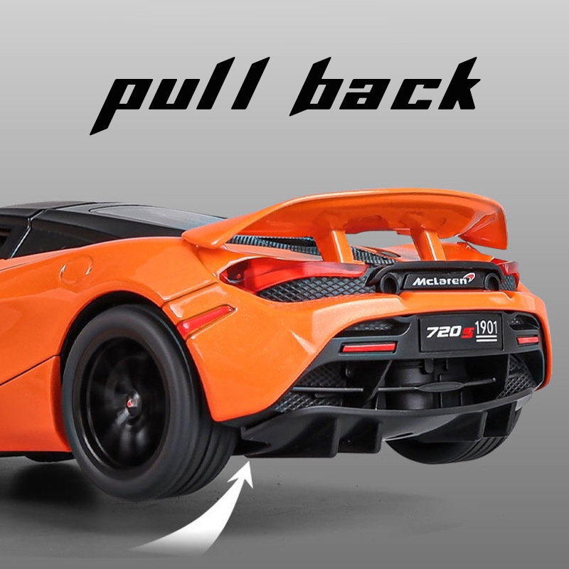 Mô Hình Xe Hơi Mclaren 720S Tỉ Lệ 1: 24 Bằng Hợp Kim Có Đèn Và Nhạc
