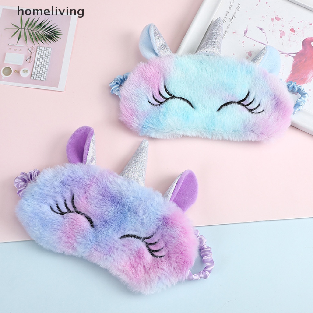 Mặt Nạ Che Mắt Thư Giãn Họa Tiết Kỳ Lân Hoạt Hình 3D