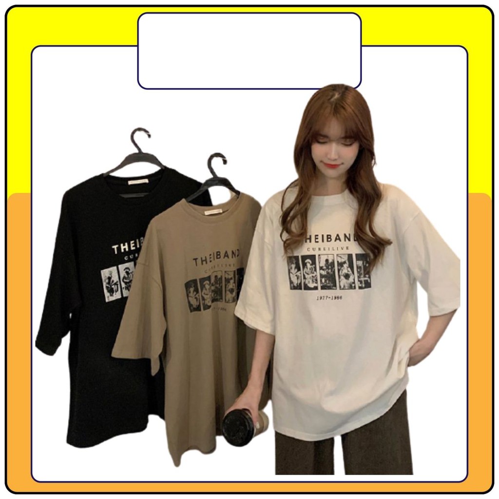 Áo thun tay lỡ nữ chất đẹp , áo phông unisex 3158 Queenshop