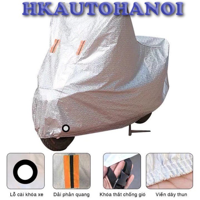⚡️GIÁ SỐC⚡️Bạt phủ xe máy chất lượng tốt, chống mưa nắng, bụi bẩn, vải dù pha nilon chống thấm tuyệt đối, áo trùm cả xe