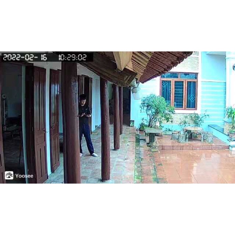 Camera YOOSEE ngoài trời 4xoay 360 đooi 5.0mpx chống nước 36 đen trợ sáng đàm thoại 2 chiều to,rõ