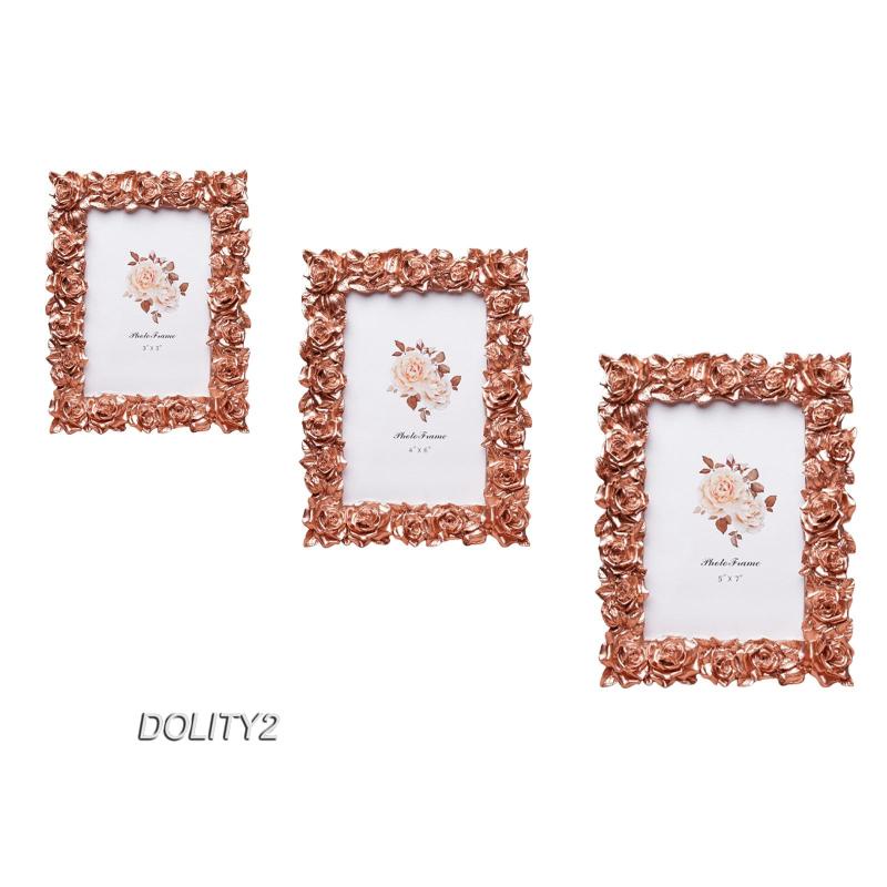 [Dolity2] Khung Ảnh Trang Trí Hình Hoa Phong Cách Vintage Kết Cấu Trang Trí Bàn Làm Việc