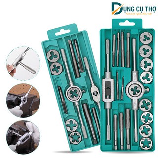 Bộ tạo ren 12 20 chi tiết bộ taro hợp kim siêu cứng phủ titan ( LOẠI CAO CẤP )