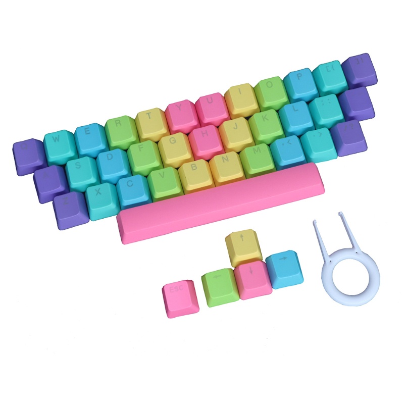 Bộ Phím Rời PBT 39 Phím Hình Cầu Vồng Cho Thay Thế