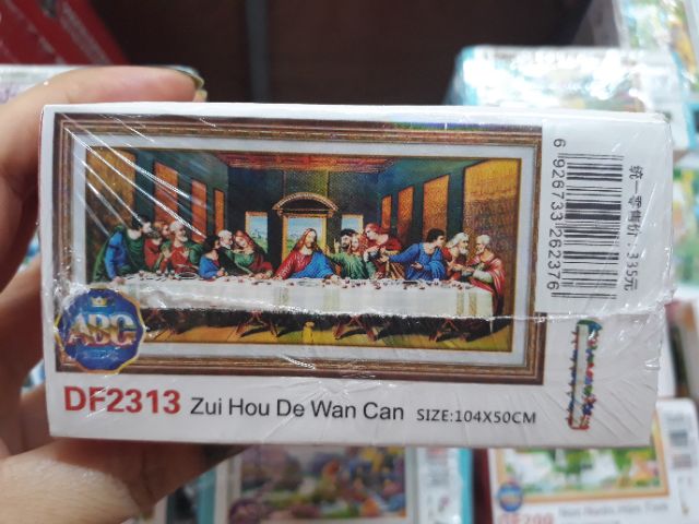 Tranh đính đá Bữa tiệc ly cuối cùng DF2313 kt 104x50cm