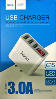 CỐC SẠC NHANH HOCO 3 cổng Output: DC5V-3.0A MAX